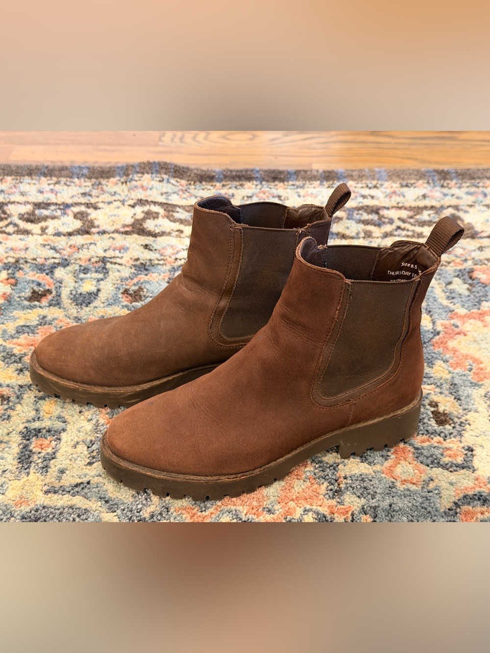 Thursday Boot Company Brown Suede Chelsea Ankle Boots